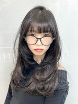 ヴェイン 渋谷(vain)&nbsp;ダークアッシュカラー透明感カラー厚めバングレイヤー