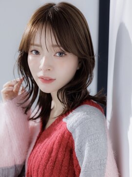 マカロン 伊勢崎店(MACARON) 着物ヘア/ダークアッシュ/ミディアムレイヤーカット/伊勢崎１０