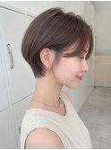 くびれショートボブ/透明感カラー/ブリーチなし20代30代p北浦和