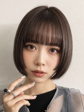トリッカ シブヤ(TRICCA SHIBUYA) 透明感カカオブラウン×ミニボブ