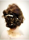 ゆるふわ編みヘアアレンジ☆