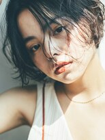 フィルムス 銀座(FILMS) レイヤーカット/デザインカラー/ウェットヘア/オリーブベージュ