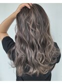silver gray / highligh ombre