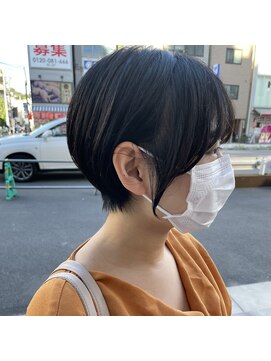 プリマ アンジュ 中目黒店(PRIMA ange) 大人可愛い20代30代小顔丸みショートボブこなれヘア【中目黒】