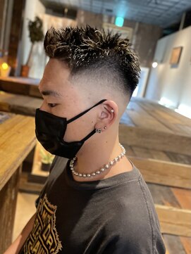 エルエー 大津店(L.A) ハイスキンフェード　メッシュハイライト