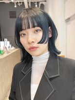 アルバム 池袋(ALBUM)&nbsp;ロブレイヤー_チェリーブラウンフェミニンロング_ba391031