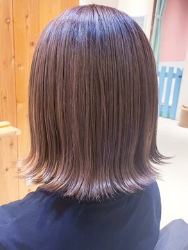 タイズ(ties) 20代30代40代大人可愛い髪質改善カラー肩ラインアッシュブラウン