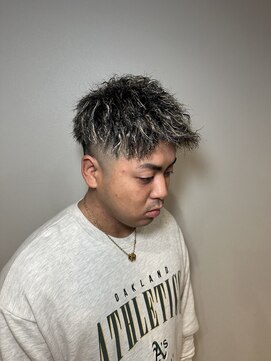 トラッド(TRAD) ツイストパーマ×ホワイトメッシュ