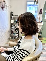 スタッカートアットヘアー(staccato@hair)&nbsp;レイヤーボブにカール