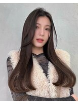 ノイ(noi)&nbsp;顔周りレイヤーカットくびれヘアミルクティーベージュカラー