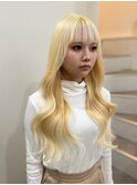 ブロンドヘアの高級セレブエクステ60本♪