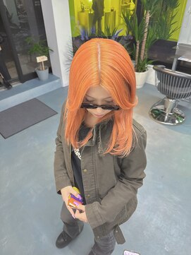 ベル(BEL) オレンジカラー/ハイトーンカラー/レイヤーカット