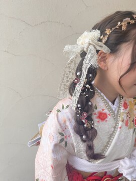 ラグ(rug) 成人式ヘアセット/編みおろし