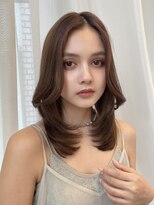 バイオレット 表参道店(Violet)&nbsp;こっくり秋ブラウンカラーミディアムレイヤー