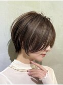 ウェーブミディアム似合わせカットメルティカラーショート/大宮