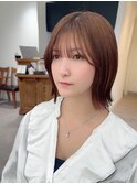 小顔タッセルボブ×似合わせカット[ぱつっとボブ/縮毛矯正/横浜]