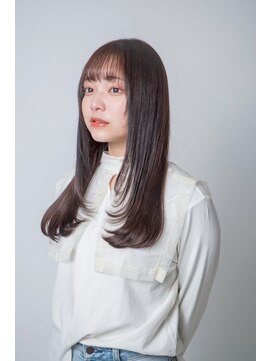 ルフュージュ バイ プロデュース 相模大野店(Refuge by Produce) レイヤーカット/ショコラブラウン/ストレートロング