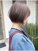 Say.ショートボブホワイトグレージュミニウルフ細めハイライト