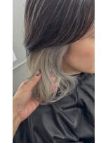 エルエスヘアー(LS HAIR)&nbsp;ホワイトインナー×くびれボブ