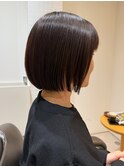 髪質改善ストレート×ボブ