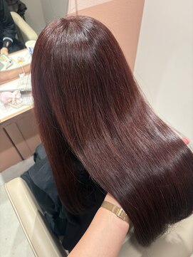 ジーナ 大宮(Zina) ブリーチなしワインレッド