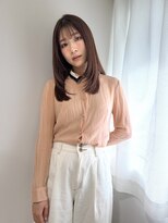 クラン 岡本(Chlan)&nbsp;シースルーバング　レイヤーカット　ワンカールセミロング