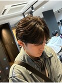 シースルー×センターパート [#柏 #MEN'S #MEN'Sパーマ]