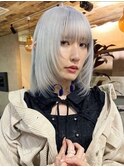 ブリーチハイライト髪質改善ダブルカラーレイヤーカット