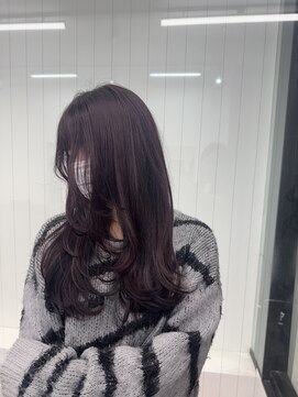 ヘアースマイルクー(HAIR SMILE COEUR) 【COEUR/YUI】ピンクパープル レイヤーカット ♪