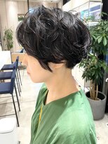 ステア ケース(stair case)&nbsp;大人ショート/ショートボブ/白髪ぼかしハイライト/銀座/武蔵小杉