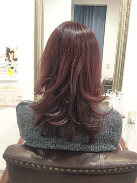 ヘアー グリーン(hair green) 30代40代50代/巻き髪レイヤー/ミディアムウルフレイヤー