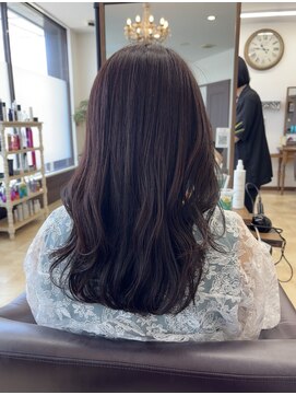 トップスタイル リッチ 艶感ゆる巻きがかわいい暖色カラー