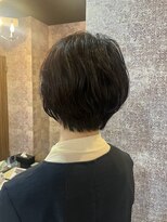 エイム ヘア デザイン 町田店(eim hair design)&nbsp;ショートボブ/大人ショート/ニュアンスパーマ/ダークトーン
