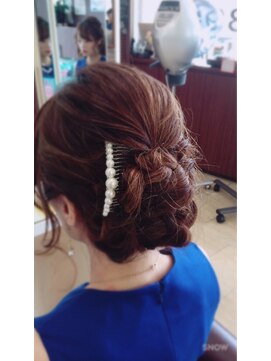 美容室 シャルドン 綺麗めローアップ