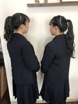 メルボ(melbo)&nbsp;編み込みポニーテール