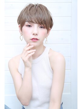 オーシャン(Ocean) [OCEAN Hair&Life藤原純]耳かけショート×透明感カラー☆