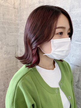 リル(lil) イヤリングカラー【イルミナカラー/宇都宮美容室/鹿沼美容室】