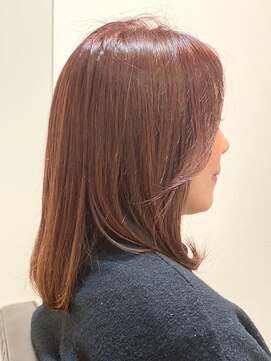 ダム(DaM) 顔周りレイヤー/ミディアム/ベビーピンクブラウン