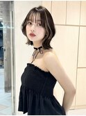 ♪顔周り 韓国ボブ ウルフ レイヤー タッセルボブ