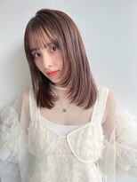 フリティ 大阪西梅田店(friity)&nbsp;オリーブベージュショートミニボブグレージュブリーチレイヤー