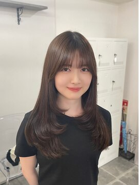 リアン バイ キートス(Lien by kiitos) ロングレイヤー/ハッシュカット/髪質改善/顔まわり/透明感カラー