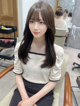 フォンド 津田沼(fond.) 前髪/アンブレラカラー/こなれミディ/イメチェン/ウェーブパーマ