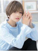 大人美人グレーベージュミニボブウルフカットh3上尾20代30代40代
