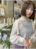 切りっぱなしボブ　松本
