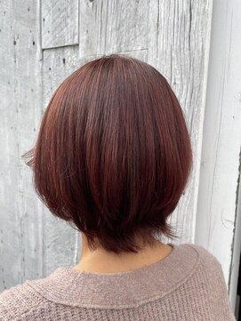 アン ブリーチ(UN BLEACH) ブリーチなしレッドブラウンカラー♪