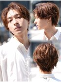 ナチュラル シースルー ショート 韓流ヘア 毛流れリバースパーマ
