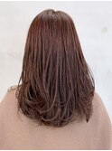 美髪顔周りレイヤーロングくびれヘア_ba381261