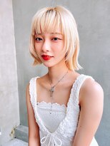 【ROJITHA原宿表参道】外ハネボブ×ホワイトブリーチ