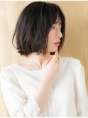 黒髪アッシュ大人美人立体感ボブウルフカット309W越谷30代40代