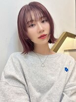 トルネード(TORNADO)&nbsp;ピンクアッシュフェイスレイヤーボブ似合わせ小顔t76